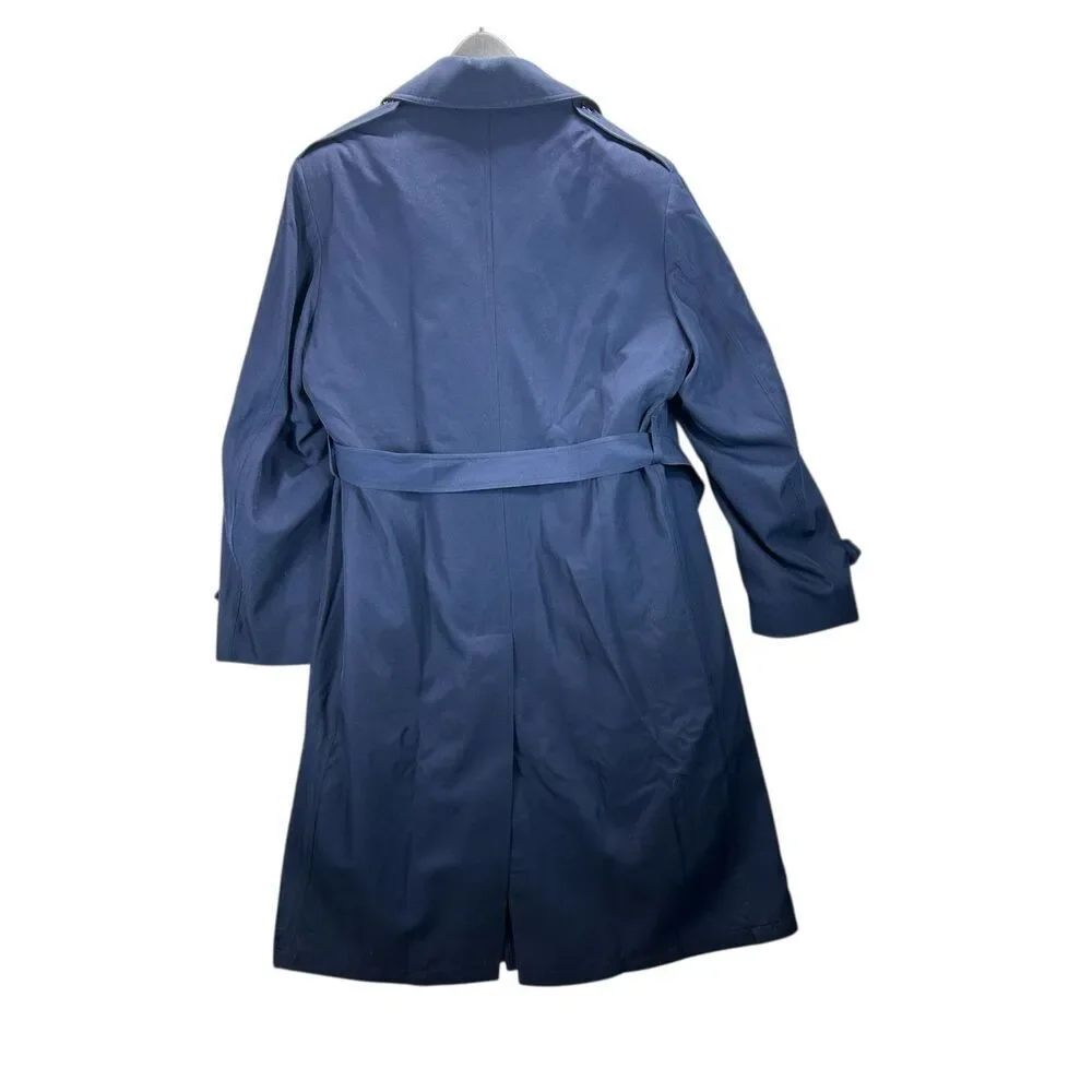 USAF Air Force Topcoat 46 X-Long Neptune Garment Co Navy Trench Coat